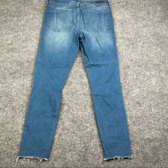 Abercrombie & Fitch Signature Collection Rip + Repair Ankle Straight Jeans - Picture 9 of 11